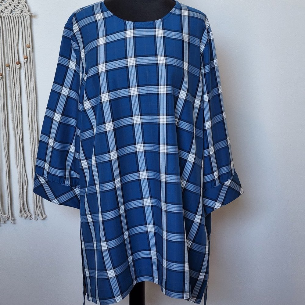 J.Jill Colorblock A-Line Pullover Tunic